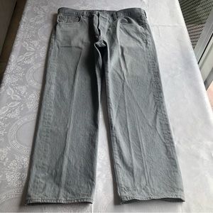 Levi’s 501 Men’s Size W40/L30 Gray Silver Jeans Denim Pants Button-Fly Straight